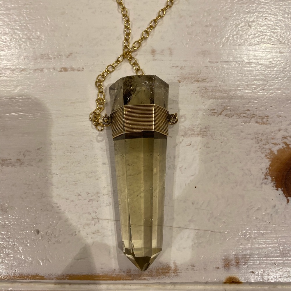 Large Crystal Statement Necklace - image 5